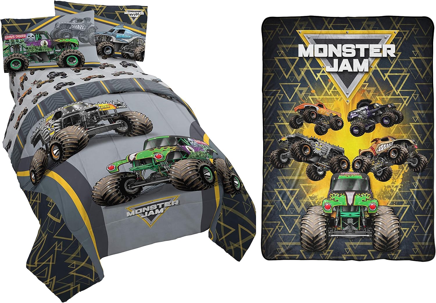 Jay Franco Monster Jam MJ Life 6Piece Full Bedding Bundle