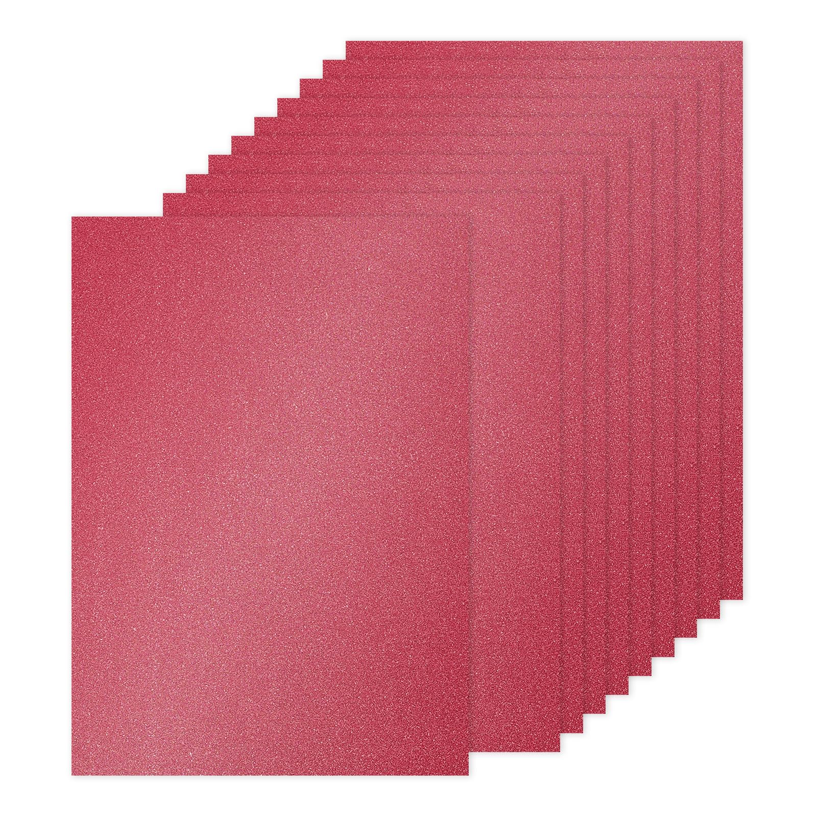 PATIKIL 20Sheets Dark Red Glitter Cardstock Paper, A4(8.3x11.7 Inch) 250gsm Premium Sparkly Paper Craft Cardstock Paper for Scrapbook Card Making DIY Art Projects Wedding Party