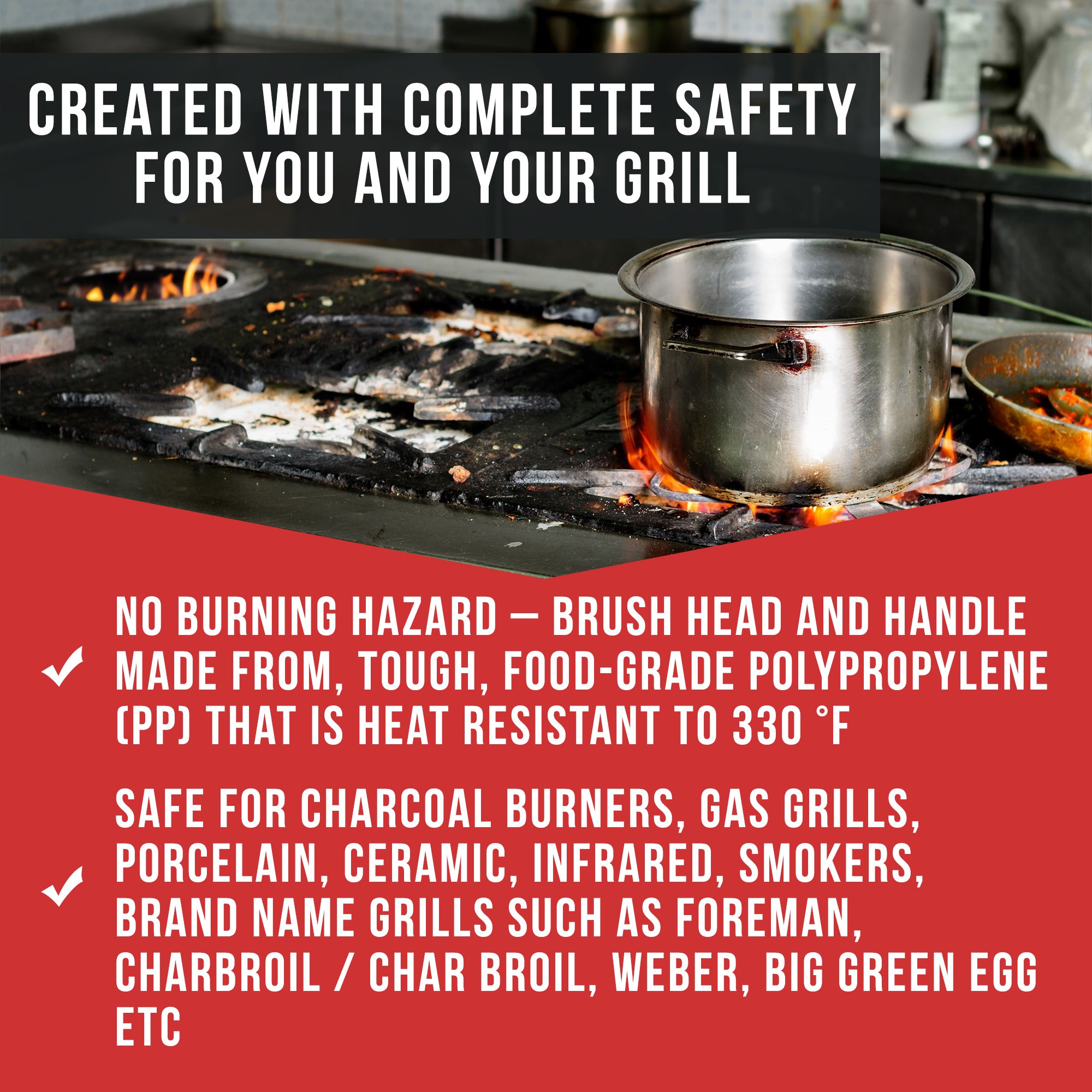 Chef Remi BBQ Grillbüste - Lebenslange Ersatzgarantie - Best bewertetes BBQ Zubehör für den Grill oder den BBQ - Grillzubehör oder Grillwerkzeug - Geschenk für den Mann, Vater, Onkel, Bruder etc.