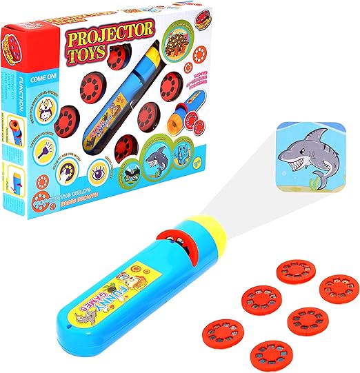 Fooxon Projector Torch, 6 Patterns Kids Animal Flashlight ...