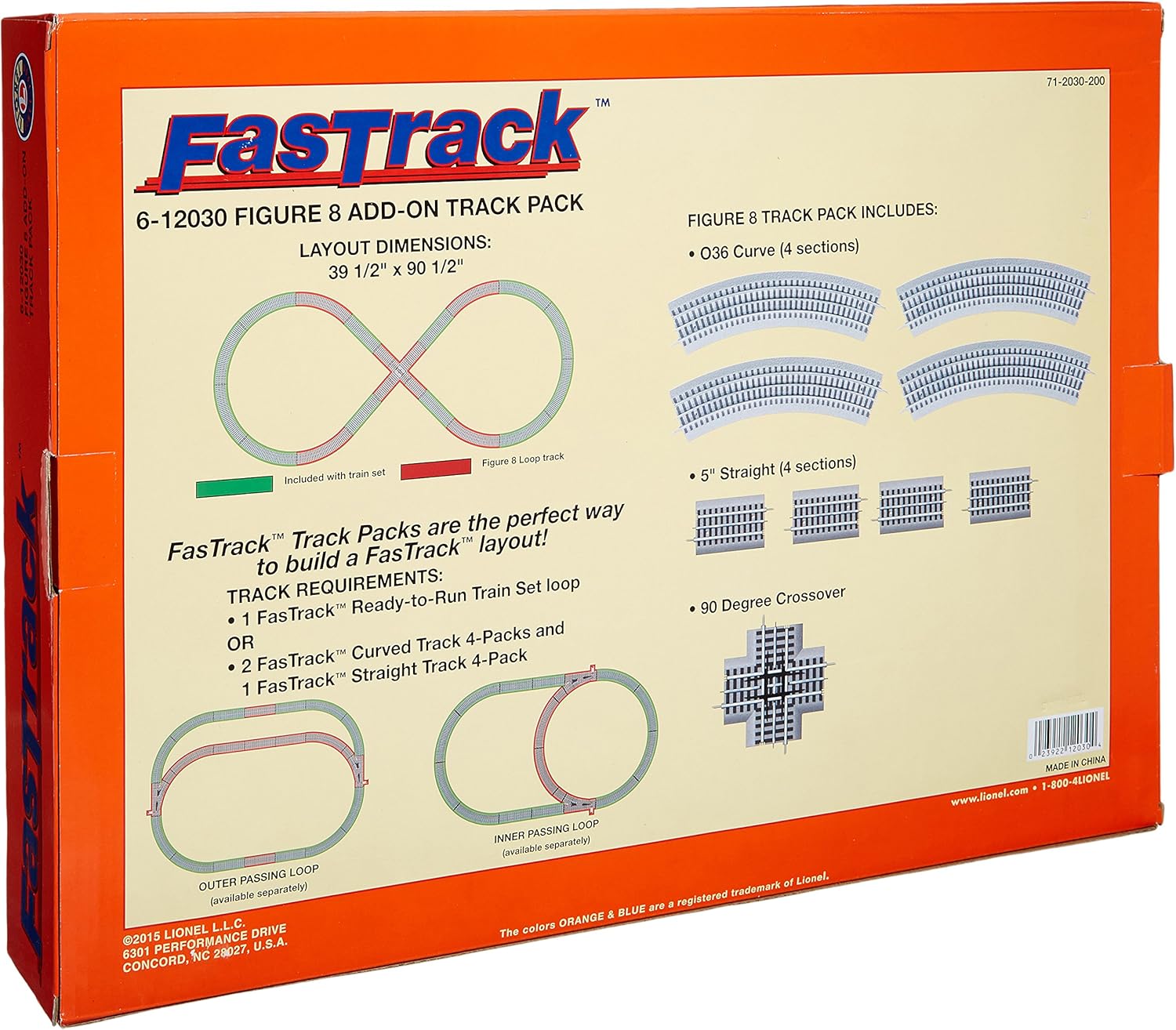 lionel fastrack figure 8 layout