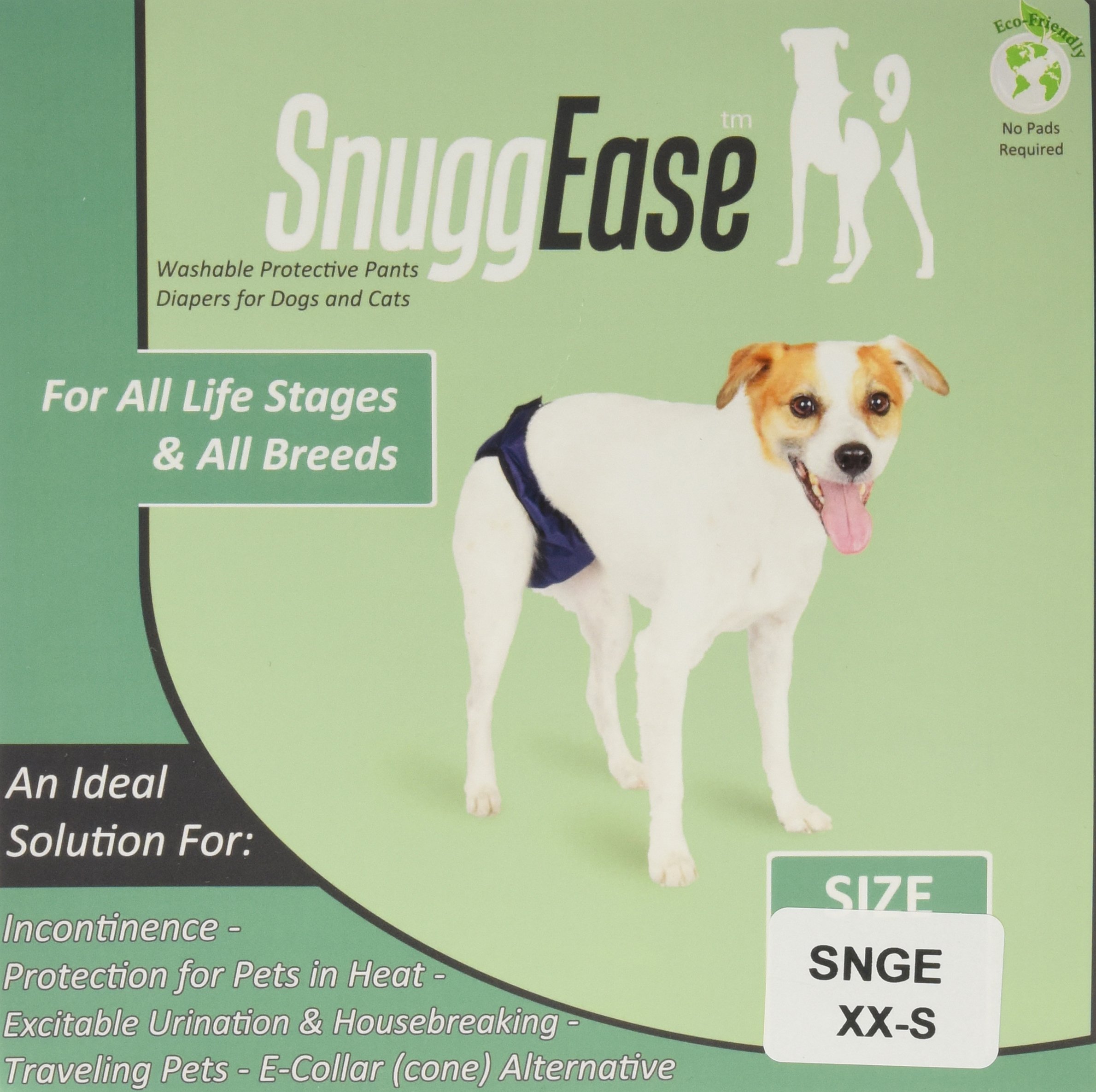 Integrated Pet Solutions SnuggEase Washable Dog Diaper, XX-Small