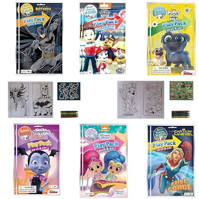 Download Buy 12 Pack Grab Go Play Packs Kids Coloring Books With Crayons Party Favor Bulk For Boys Girls Princess Superhero Cartoon Characters Bulk Activity Books For Kids Coloring Packs Bundle Online