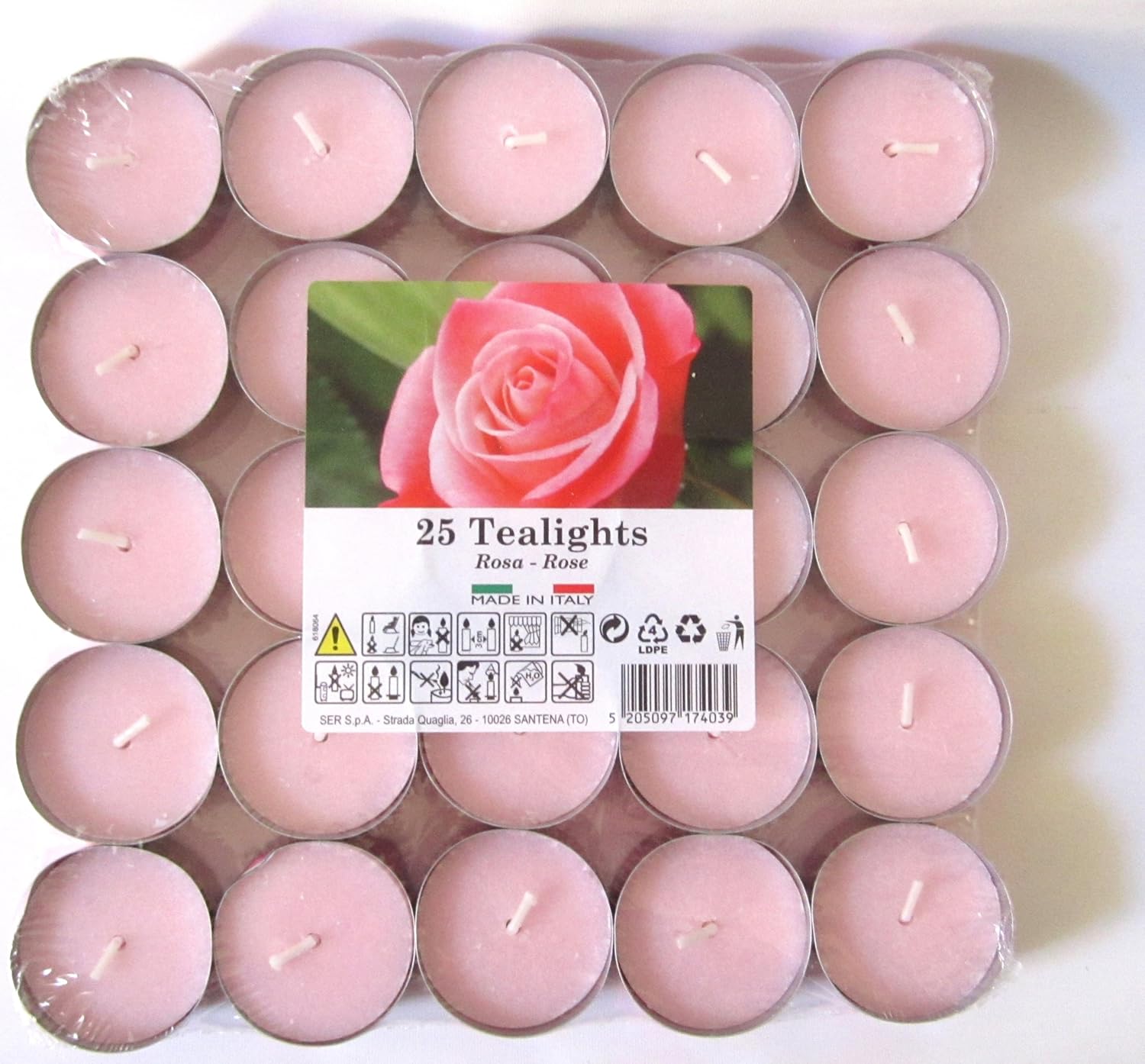 Tealights Pack 25 (Rose) Amazon.co.uk Kitchen & Home