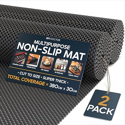 DIY Doctor Anti Slip Gripper Rolls 2 Pack 190x30cm Non Slip Rug Underlay
