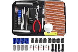 Tire Repair Kit, 68pcs Heavy Duty Tire Plug Kit Universal Flat Tire Puncture Repair Kit for Car, Motorcycle, Truck, SUV, RV, 