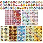 Qilery 2472 Pcs Mini Seasonal Colorful Stickers, 36 Sheets Self Adhesive Planner Chart Stickers for Kids, Classroom Labels Daily Planner Calendar Planning Party Favors Envelopes Preschool Office