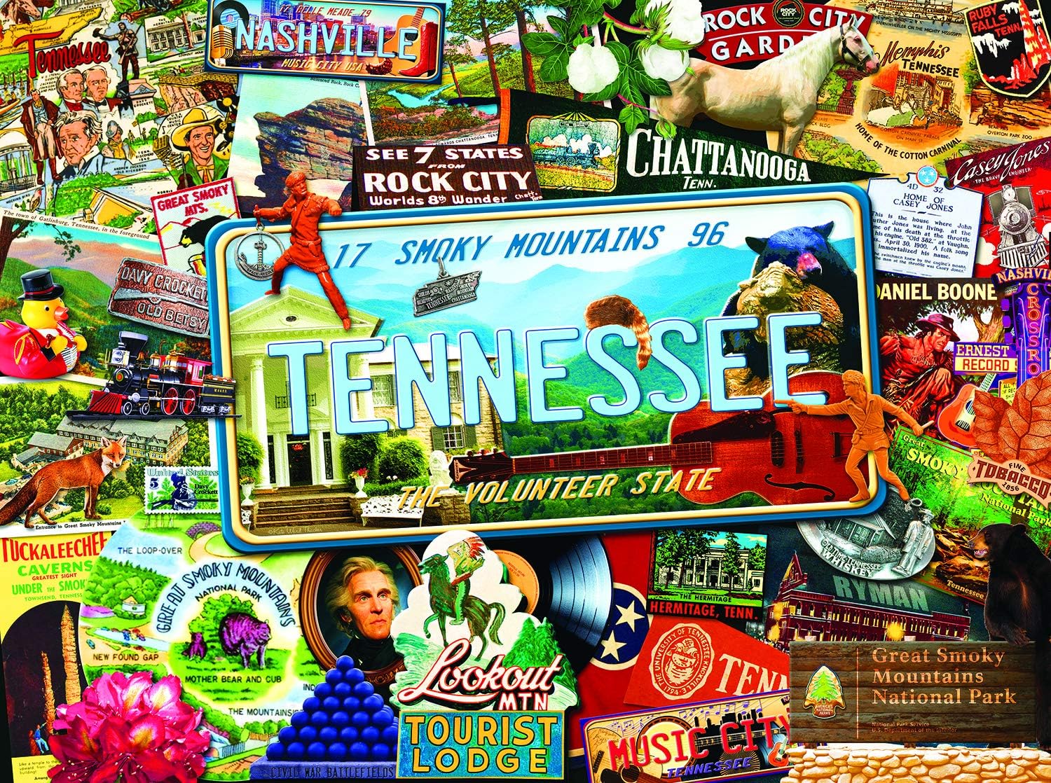 SUNSOUT INCSUNSOUT INC - Tennessee - 1000 pc Jigsaw Puzzle by Artist: Kate Ward Thacker - Finished Size 20" x 27" - MPN# 70046
