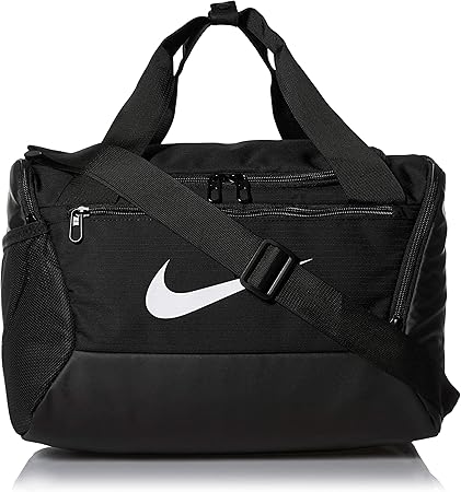 Nike Brasilia - 9.0 Duffel Bag (Extra Small) - Black/Black/White, One Size: Amazon.co.uk: Sports 