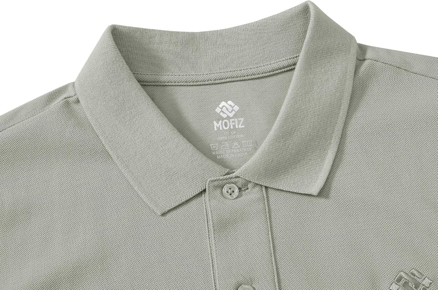 MoFiz Men's Golf Shirts Short Sleeve Shirts 100% Cotton Athletic Shirts Collared T-Shirt Comfortable Polo Shirts: Clothing