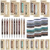 Gueevin 30 Sets Valentines Christian Gifts Bulk Thanksgiving Bible Verse Pens Religious Bookmarks Silicone Wristband Inspirational Ballpoint Pens Sunday School Scripture Gifts for Church Men Pastor