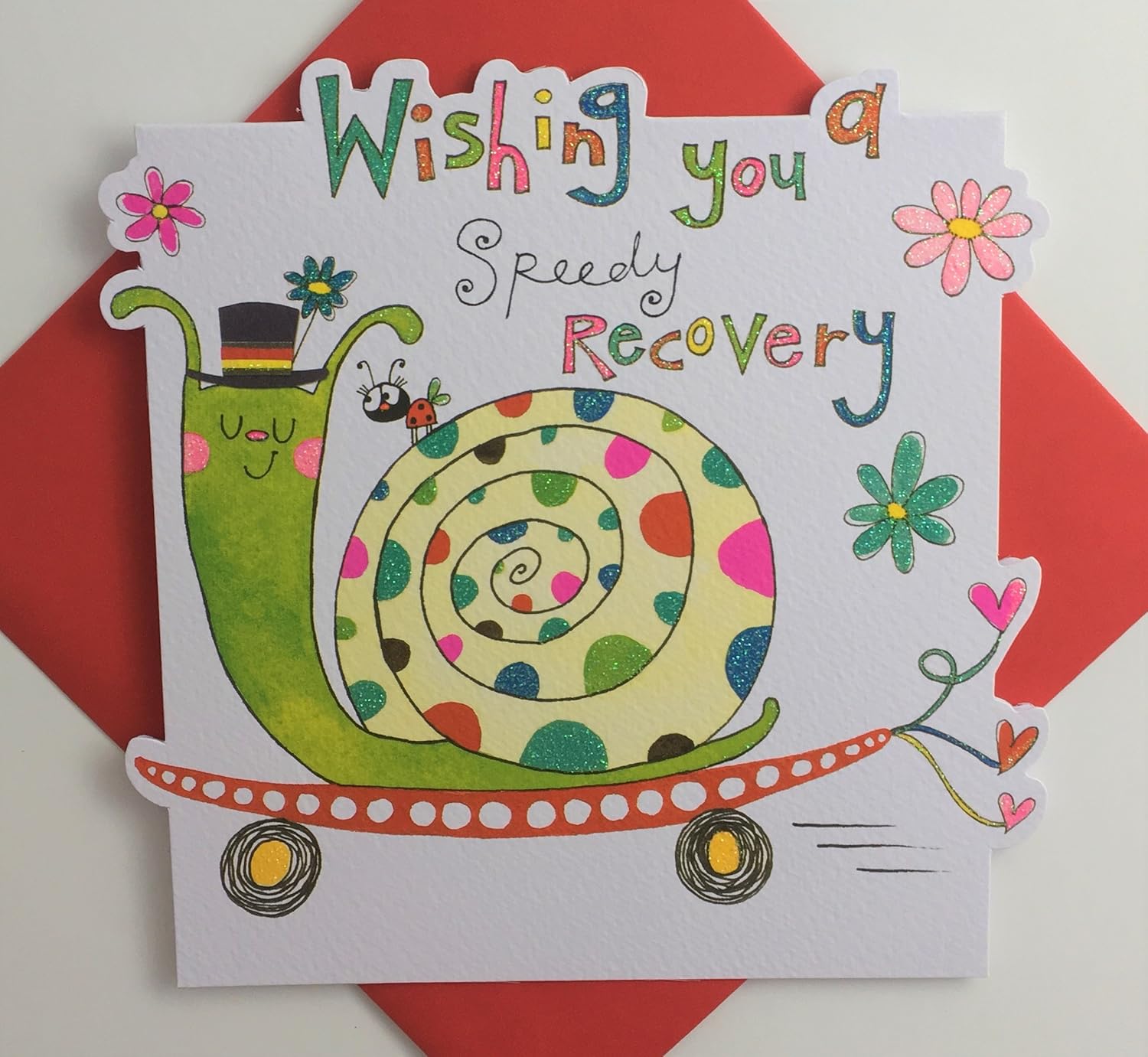 Rachel Ellen Get Well Soon Card Wishing You A Speedy Recovery: Amazon.co.uk: Office Products