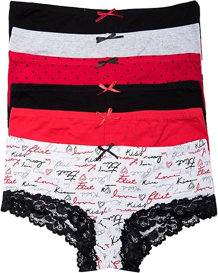 Body Embrace 6 Pack Women S Cotton Hipsters Small 6pk Kissred