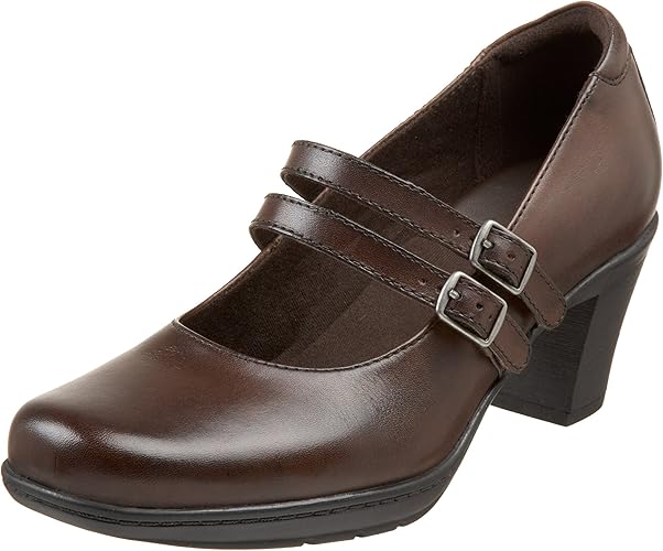 clarks mary jane heel shoes