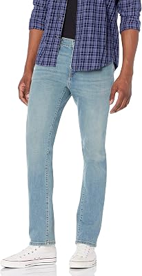 Jean Slim - couleurs abandonnées Homme, Bleu Clair Vintage, 29W / 34L