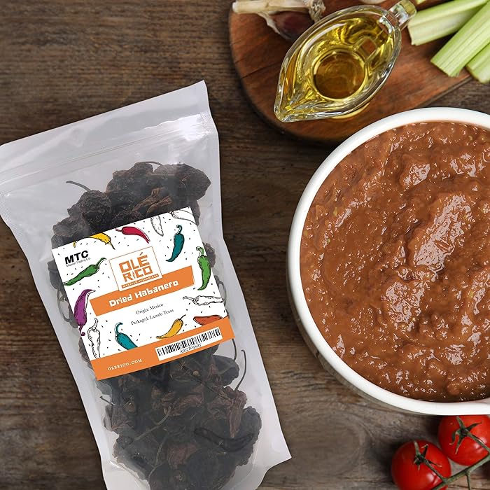 Image 4 - Habanero Dried Chile Pepper 4 oz Bag - Premium Habanero Chili Peppers From Mexico Great For Mexican Recipes, Salsa, Powder, Bbq, Beef And Hot Sauce, By Ole Rico