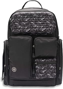 black camo diaper bag