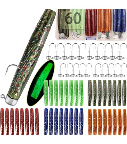 Amazon.com : Z-Man KIT-NED-GP Ned Rig Kit - Green Pumpkin, Multi