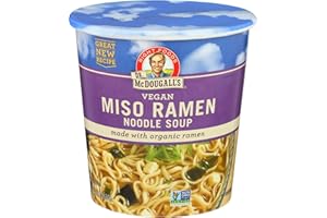 DR. MCDOUGALL'S RIGHT FOODS Dr. McDougall's Organic Miso Big Soup Cup, Garlic Ginger with Noodles, 1.9 oz