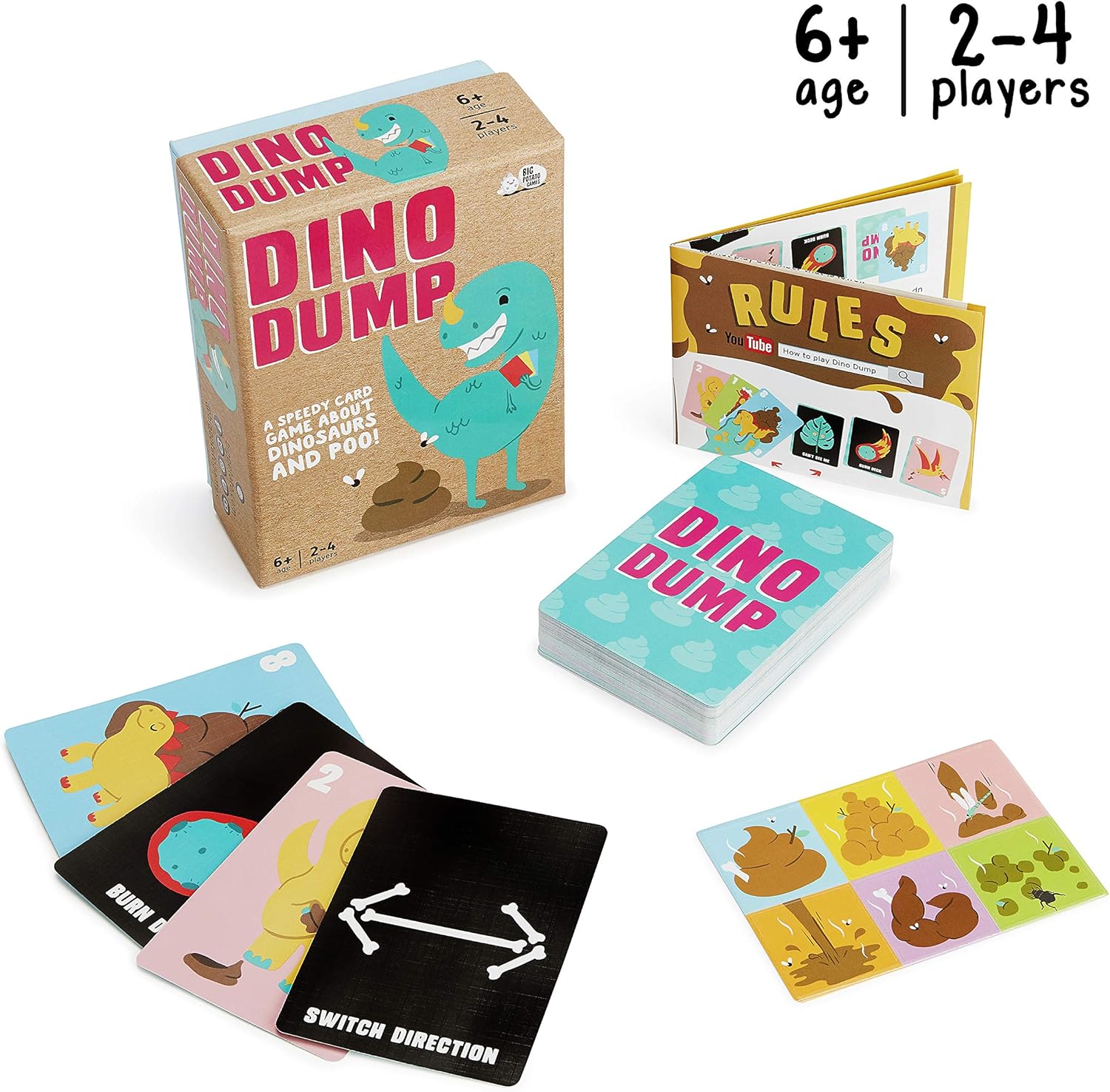 Big Potato Dino Dump A Dino Poop Card Game For Kids Fun For The Whole Family BigaMart