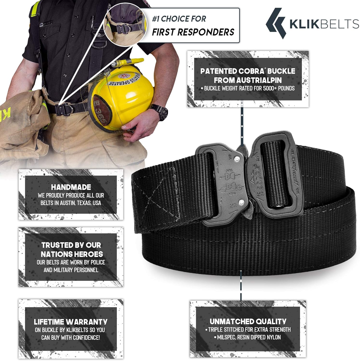 basketweave duty belt with cobra buckle