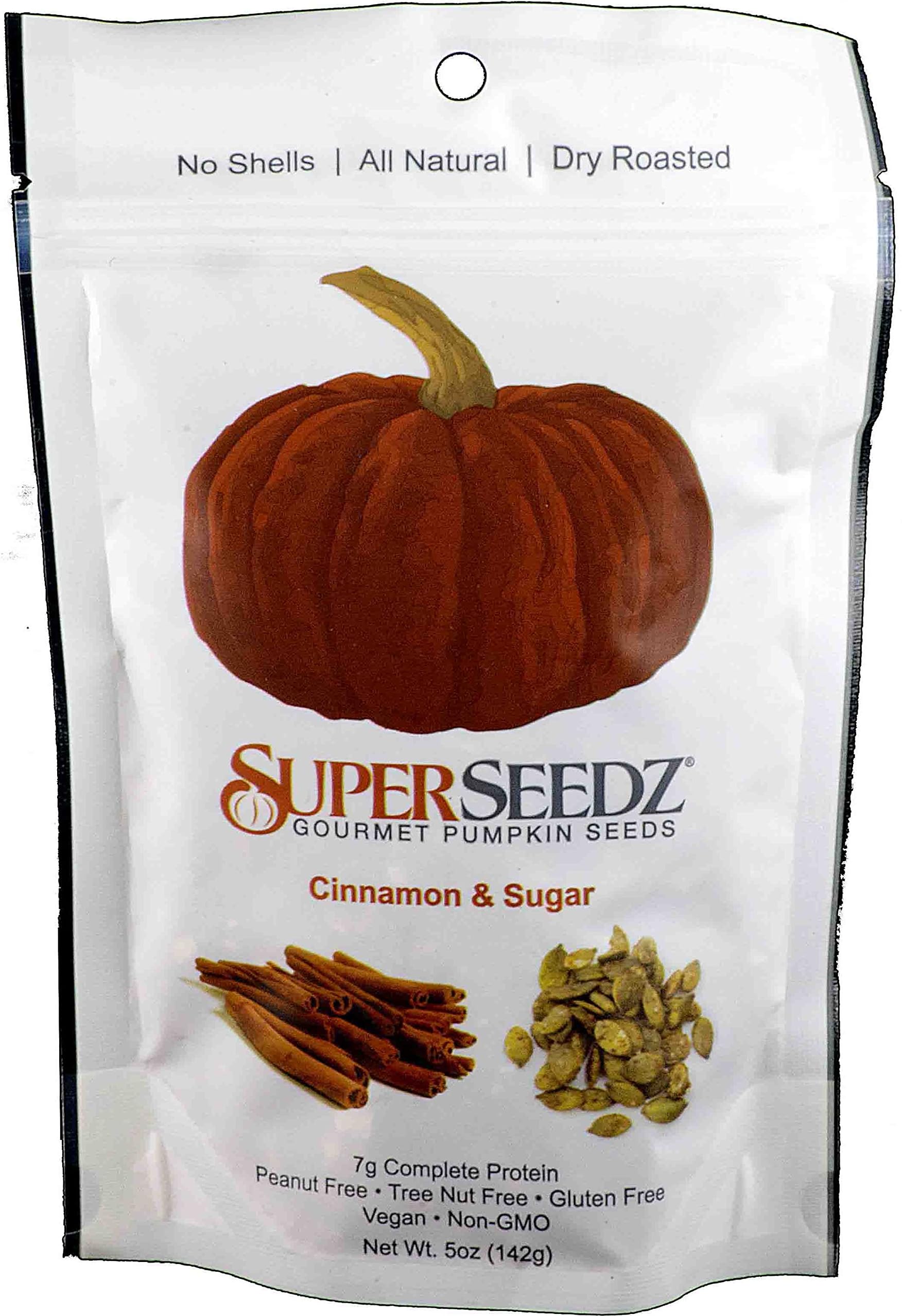Superseedz - Cinnamon & Sugar Pumpkin Seeds - 5 Oz. Bag
