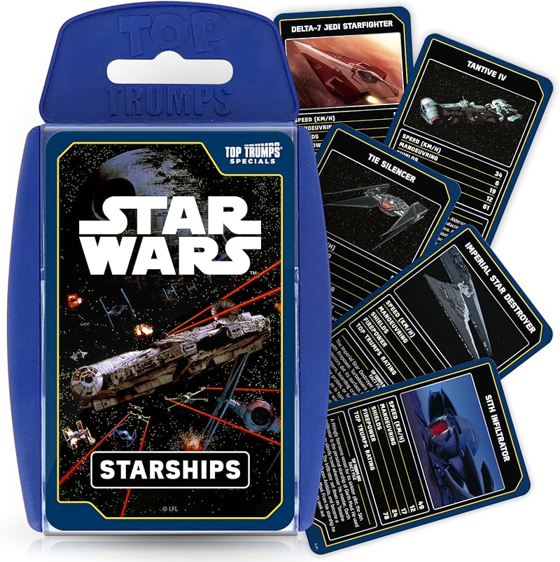 Top Trumps Star Wars Starships Classics Card Game Rebel X-Wing Imperial Star