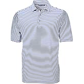 Cutter & Buck Mens Short Sleeve Virtue Eco Pique Stripe Recycled Mens Big and Tall Polo