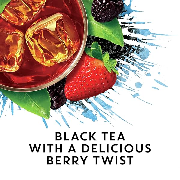 TAZO ICED BLUSHBERRY BLACK TEA FILTERBAGS, 6 COUNT (PACKAGING MAY VARY)