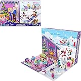 Polly Pocket Advent Calendar with Winter Family Fun Theme & 25 Days of Surprises (34 Total Play Pieces) to Discover: Pocket F