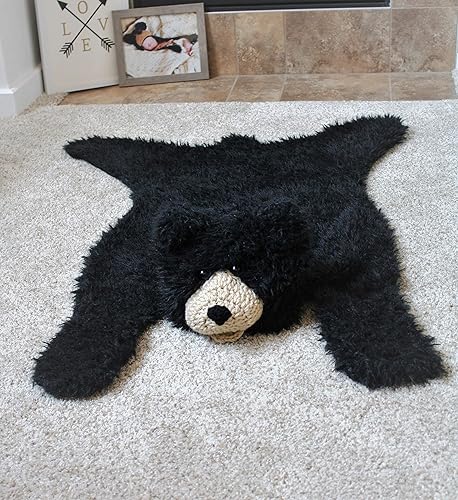 faux bear rug nursery