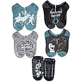 Disney girls Frozen 5 Pack No Show Socks