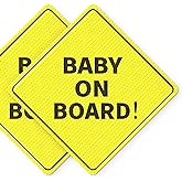 Baby On Board Signs, Car Essentials - Baby On Board Sticker - 2 Pack, 5