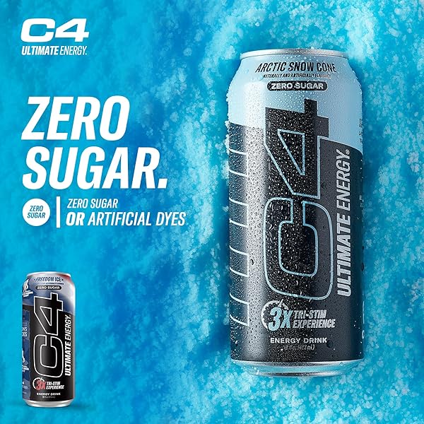 CELLUCOR C4 ULTIMATE X WOUNDED WARRIOR PROJECT | PRE WORKOUT SUGAR FREE ENERGY DRINK | TRI-STIM EXPERIENCE WITH 300MG CAFFEINE + TEACRINE + DYNAMINE | FREEDOM ICE | 16OZ (PACK OF 12)