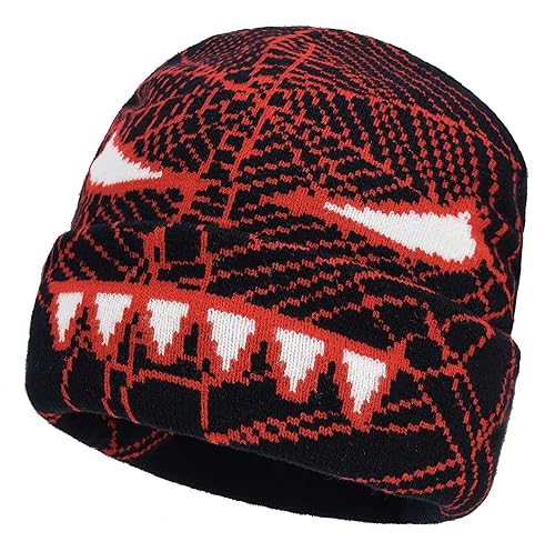 EINSKEY Spider Web Beanie & Balaclava, Winter Warm Knit Beanie Hat
