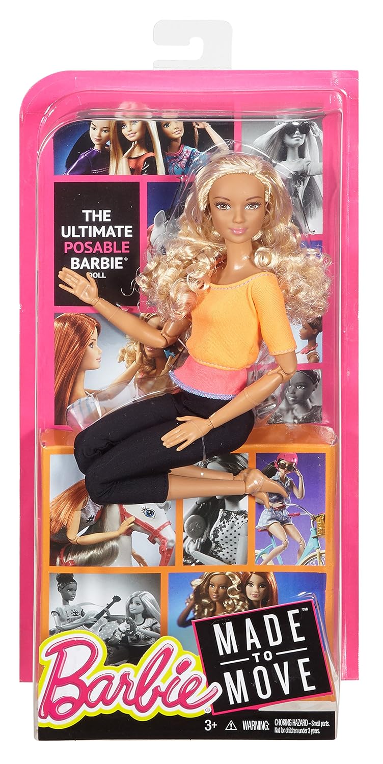 Barbie Made to Move Doll, Orange Top | eBay