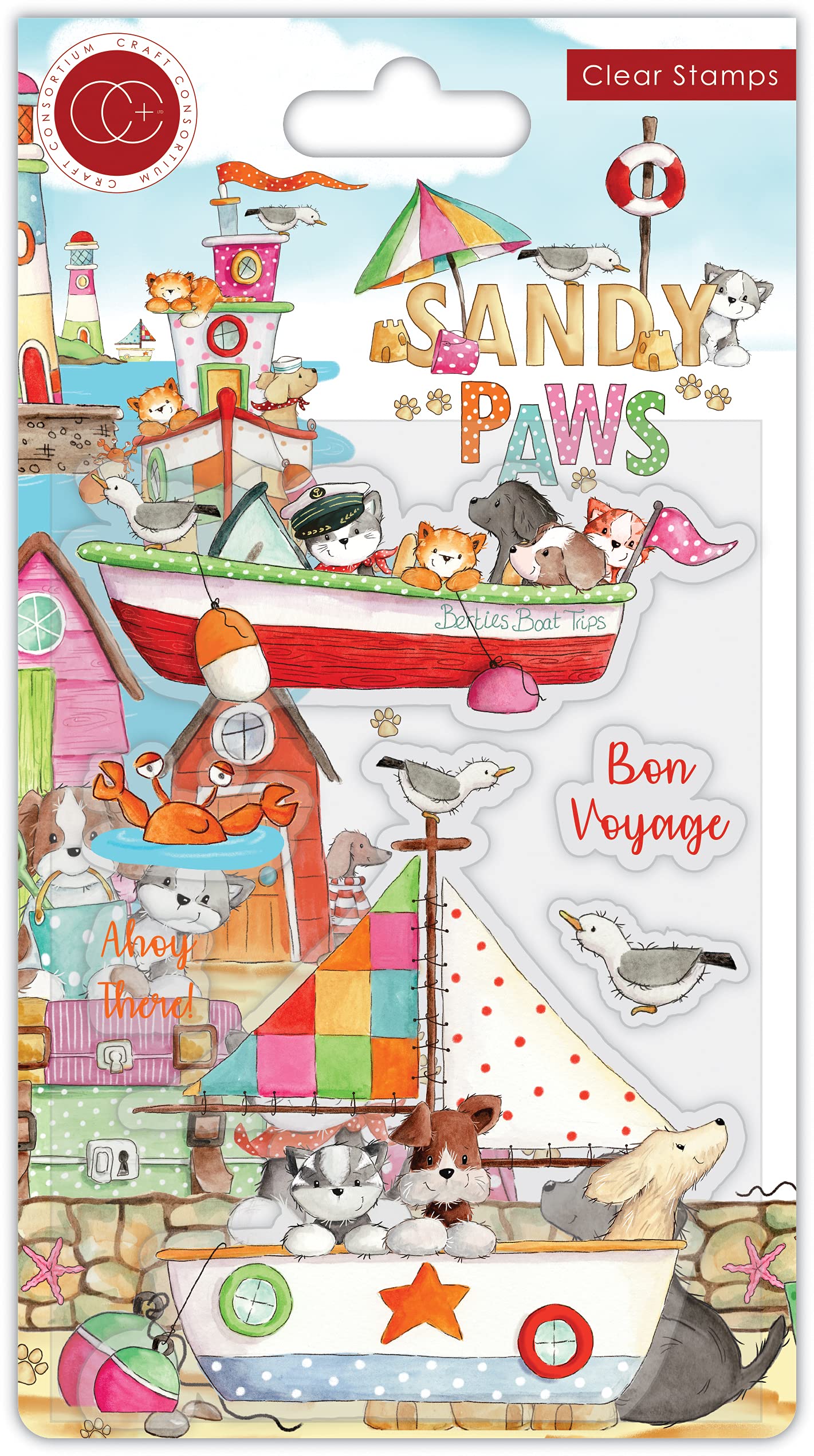 Sandy Paws - Stamp Set - Bon Voyage