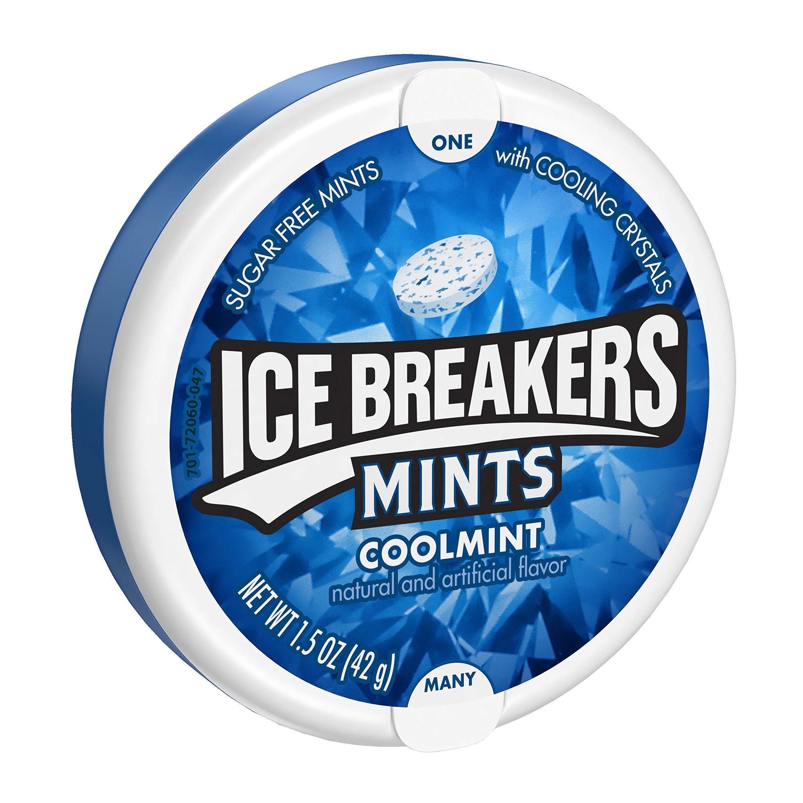 ICE BREAKERS MINTS COOLMINT 1.5Ounce Containers (Pack of 16) NEW FREE