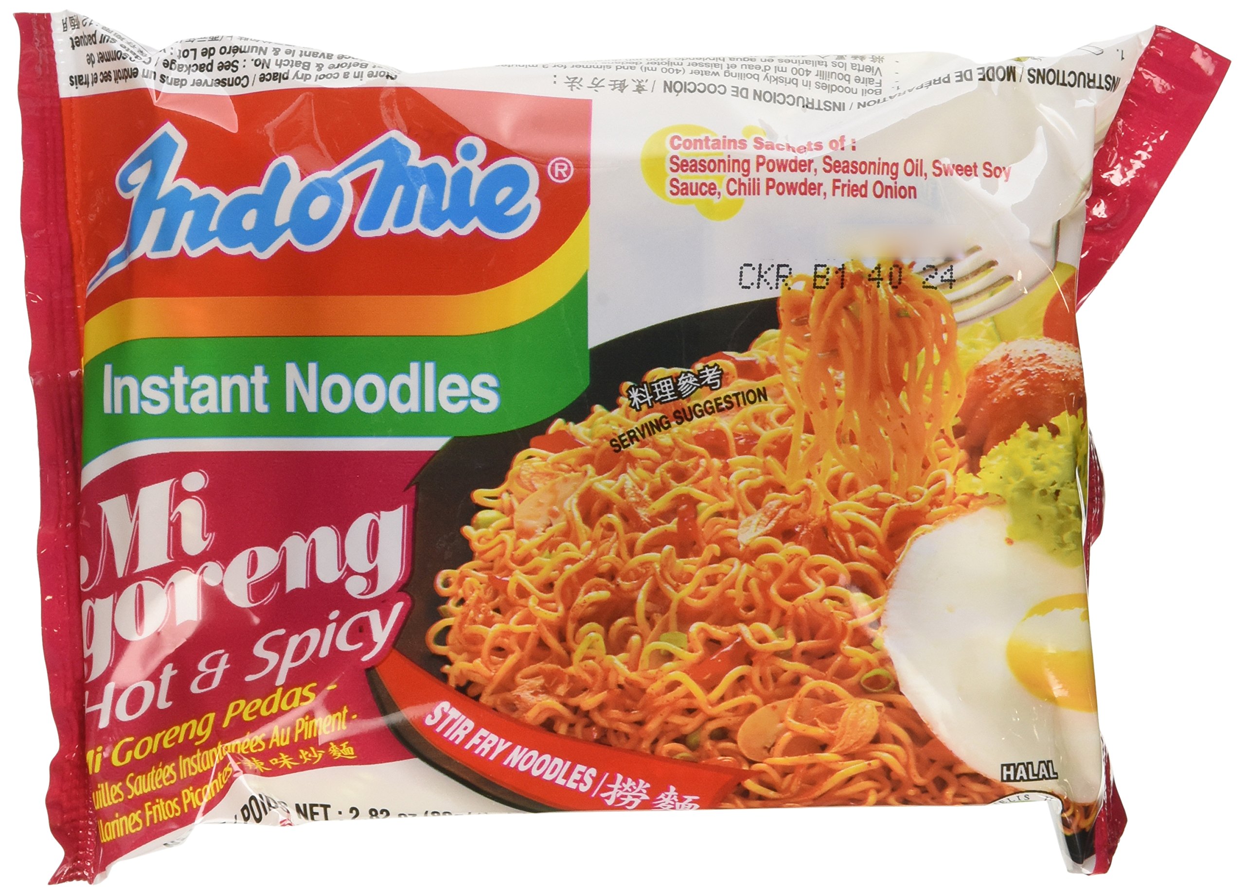 Indomie Instant Fried Noodles Spicy/Hot for 1 Case (30)- Buy