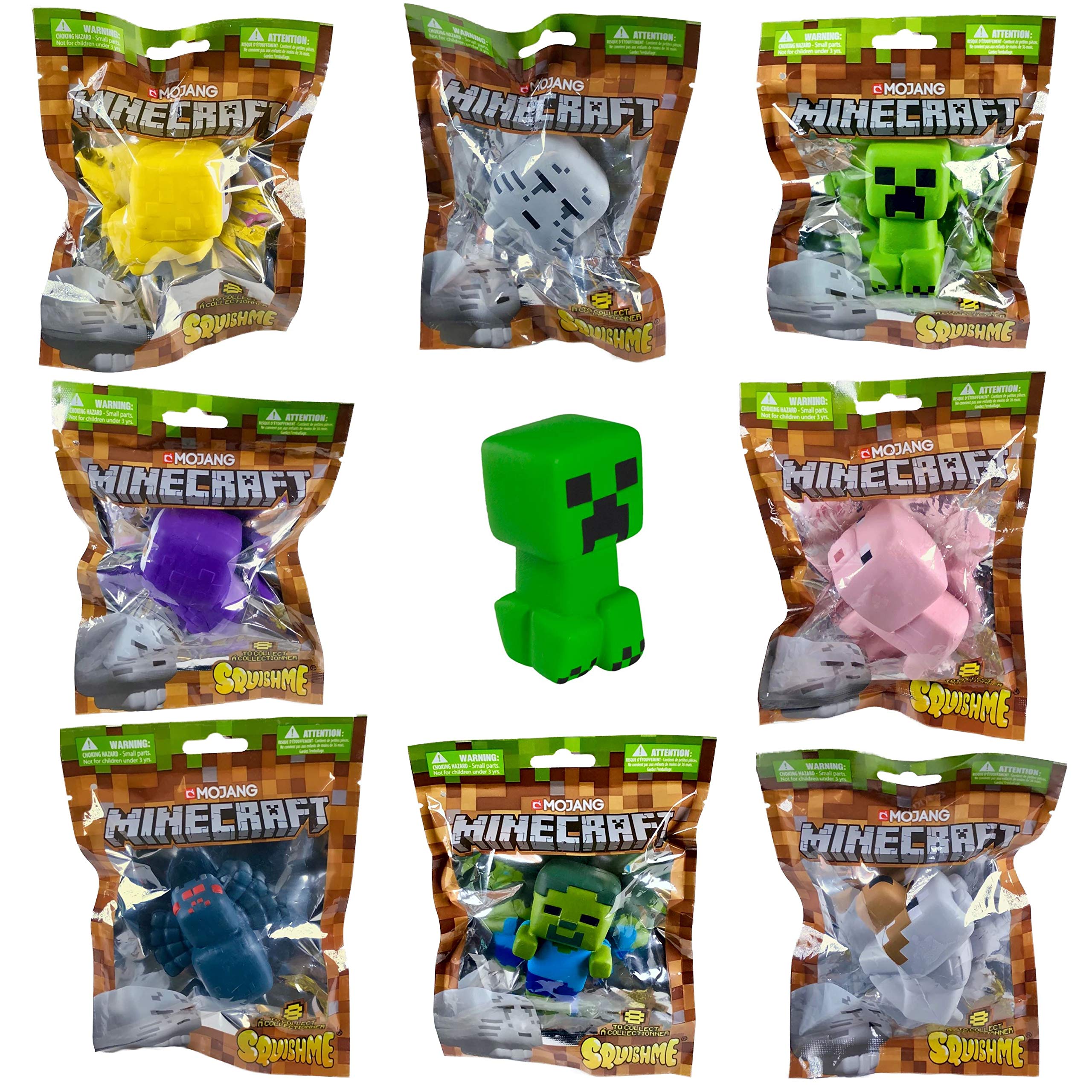 Mojang Minecraft Squishme Blind Bag Series 1 Stress Relief Figure JTMIN3513