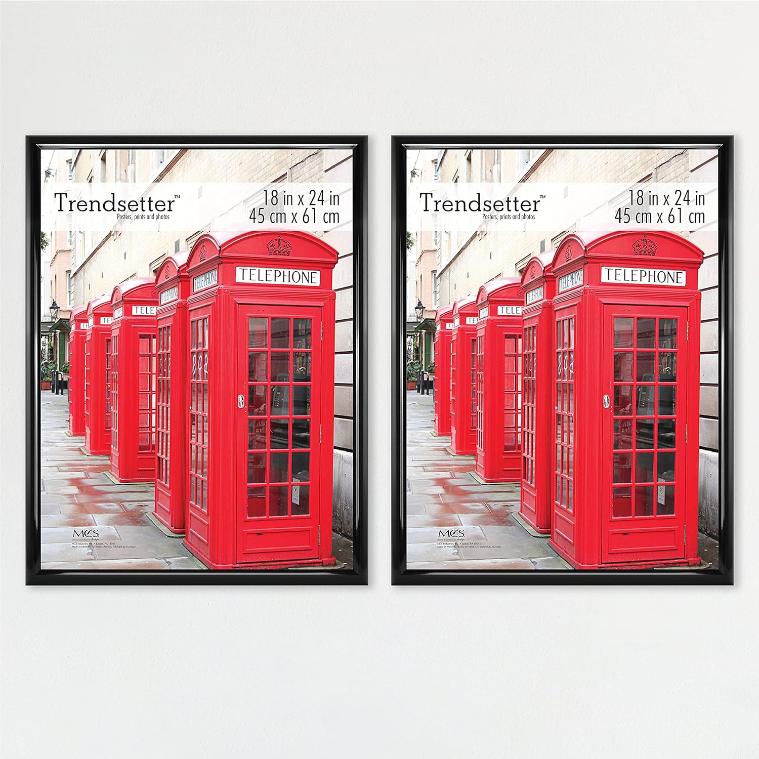 MCS, Black, 18 x 24 Inch Trendsetter Poster Frame, 2-Pack, 18 x 24: Home & Kitchen