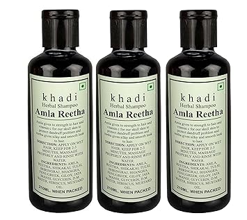Khadi Herbal Amla and Reetha Shampoo, 630 ml