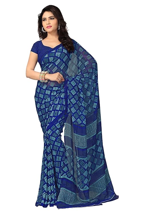 Georgette Saree with Blouse Piece