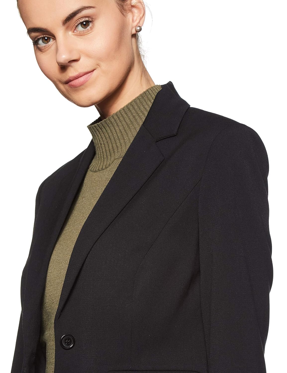 marks & spencer women's blazer (1550j_black_8)