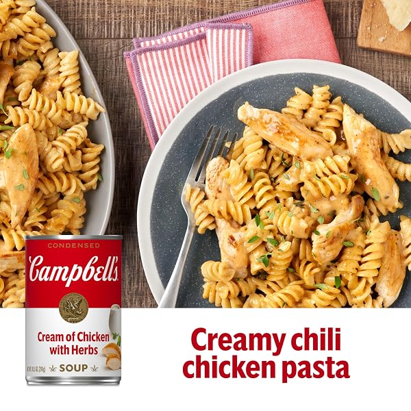 CAMPBELL’S CONDENSED CREAM OF CHICKEN SOUP WITH HERBS, 10.5 OZ CAN