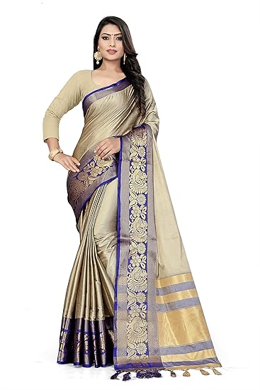 Cotton Sillk Saree With Blouse Piece