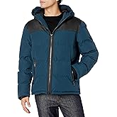 DKNY Men's Mixed Media Quilted Puffer Jacket