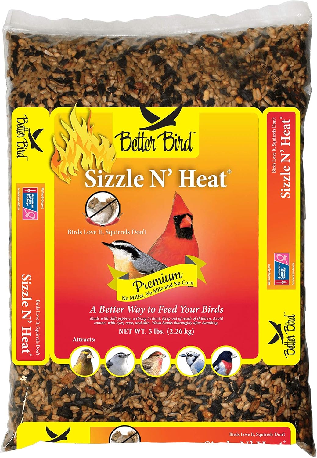 Better Bird, Sizzle N’ Heat, 5 lb Poly Bag, Pack of 1