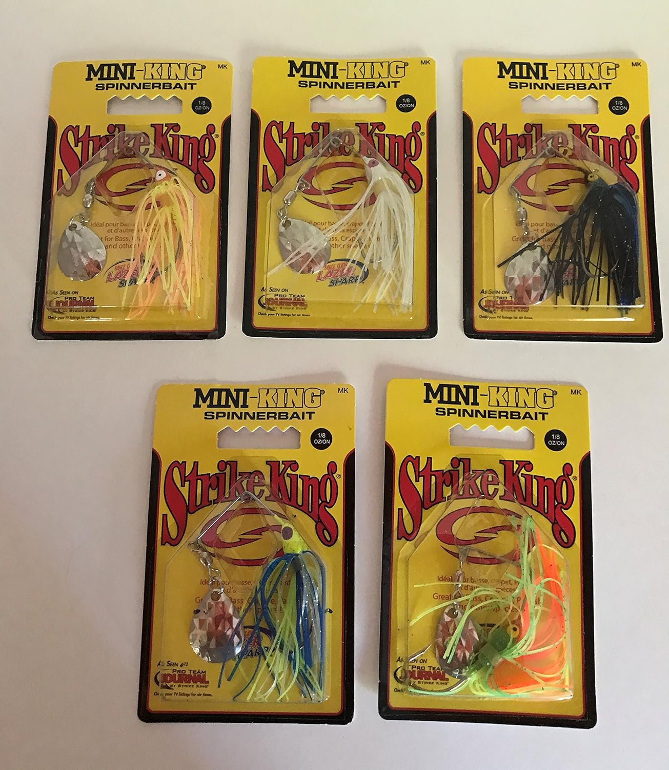 Mini King Strike King Spinner Bait Variety 5 Pack Bundle Crappie Smallmouth bass