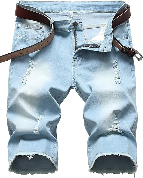 blue denim shorts mens